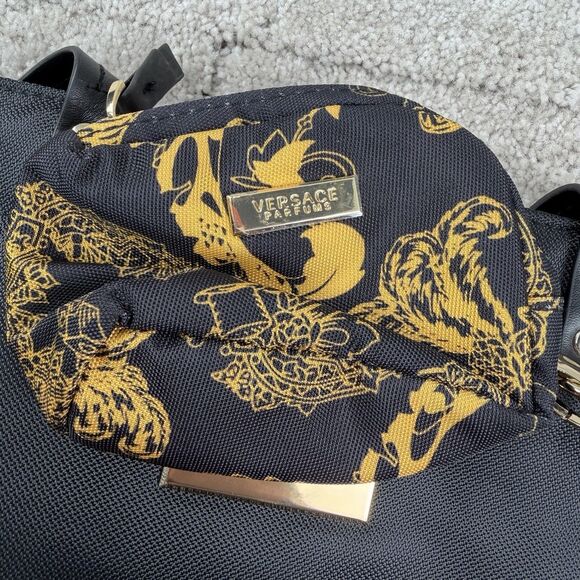 Versace Parfums Black & Gold Tote Bag Set – New with Matching Small Pouch - Picture 3 of 7